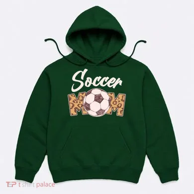 Soccer Mom Stylish Leopard Print Hoodie