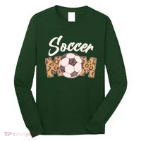 Soccer Mom Stylish Leopard Print Long Sleeve Shirt thumb 0