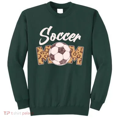 Soccer Mom Stylish Leopard Print Sweatshirt