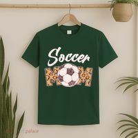 Soccer Mom Stylish Leopard Print T-Shirt thumb 2