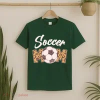 Soccer Mom Stylish Leopard Print T-Shirt thumb 2