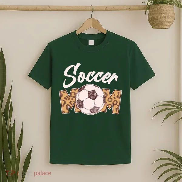 Soccer Mom Stylish Leopard Print T-Shirt