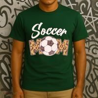Soccer Mom Stylish Leopard Print T-Shirt thumb 3