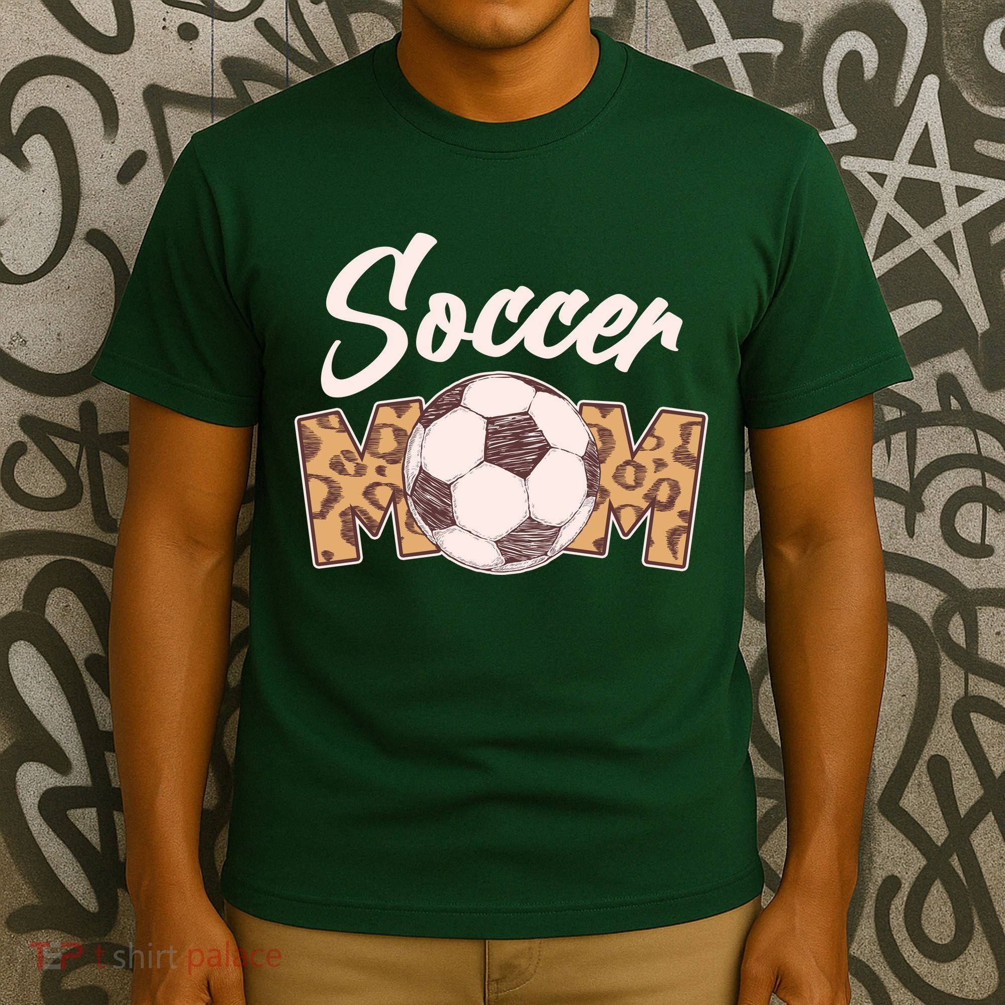 Soccer Mom Stylish Leopard Print T-Shirt