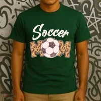 Soccer Mom Stylish Leopard Print T-Shirt thumb 3