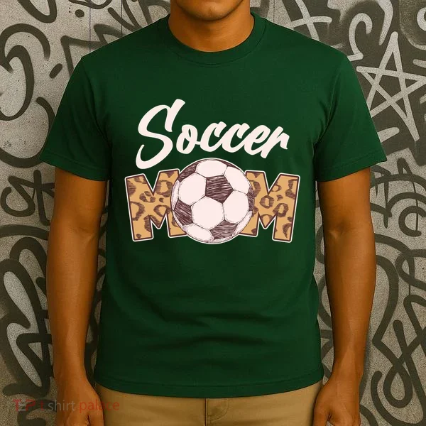 Soccer Mom Stylish Leopard Print T-Shirt