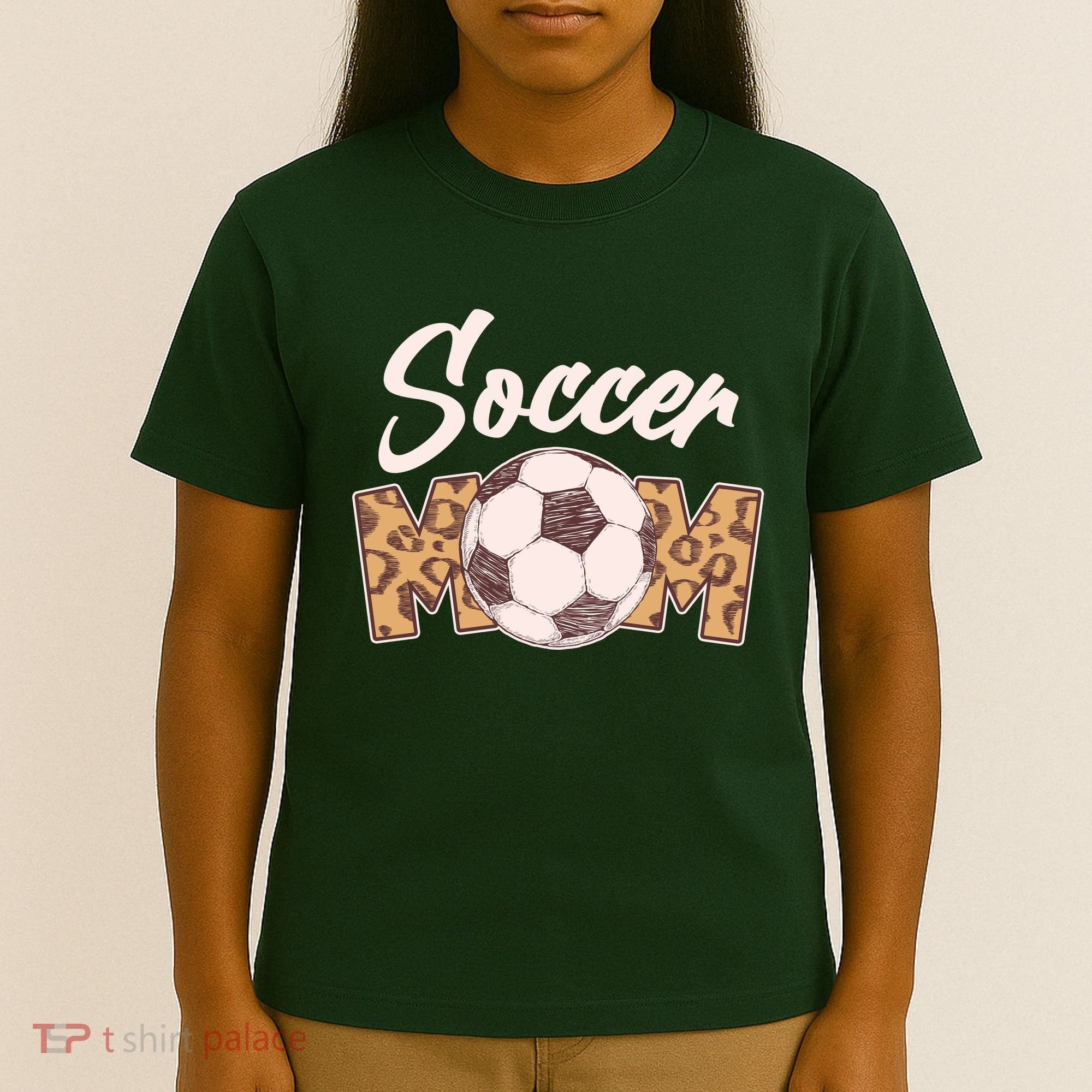 Soccer Mom Stylish Leopard Print T-Shirt