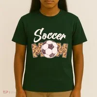 Soccer Mom Stylish Leopard Print T-Shirt thumb 4