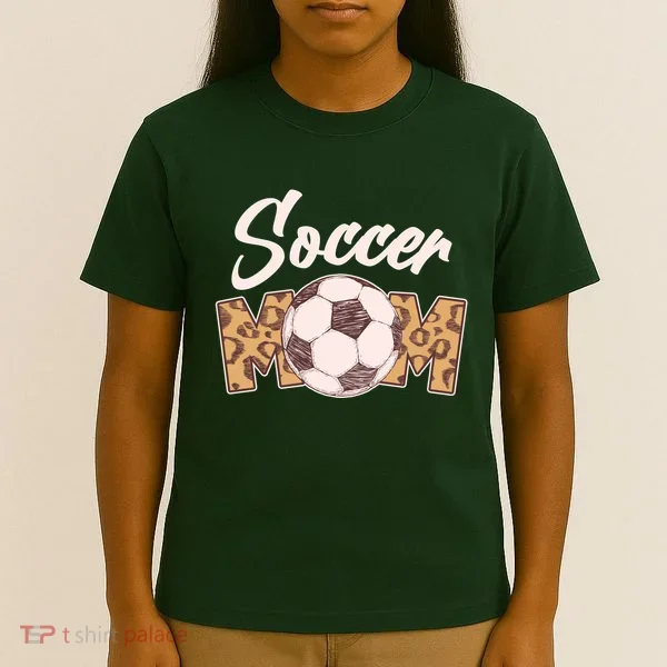 Soccer Mom Stylish Leopard Print T-Shirt