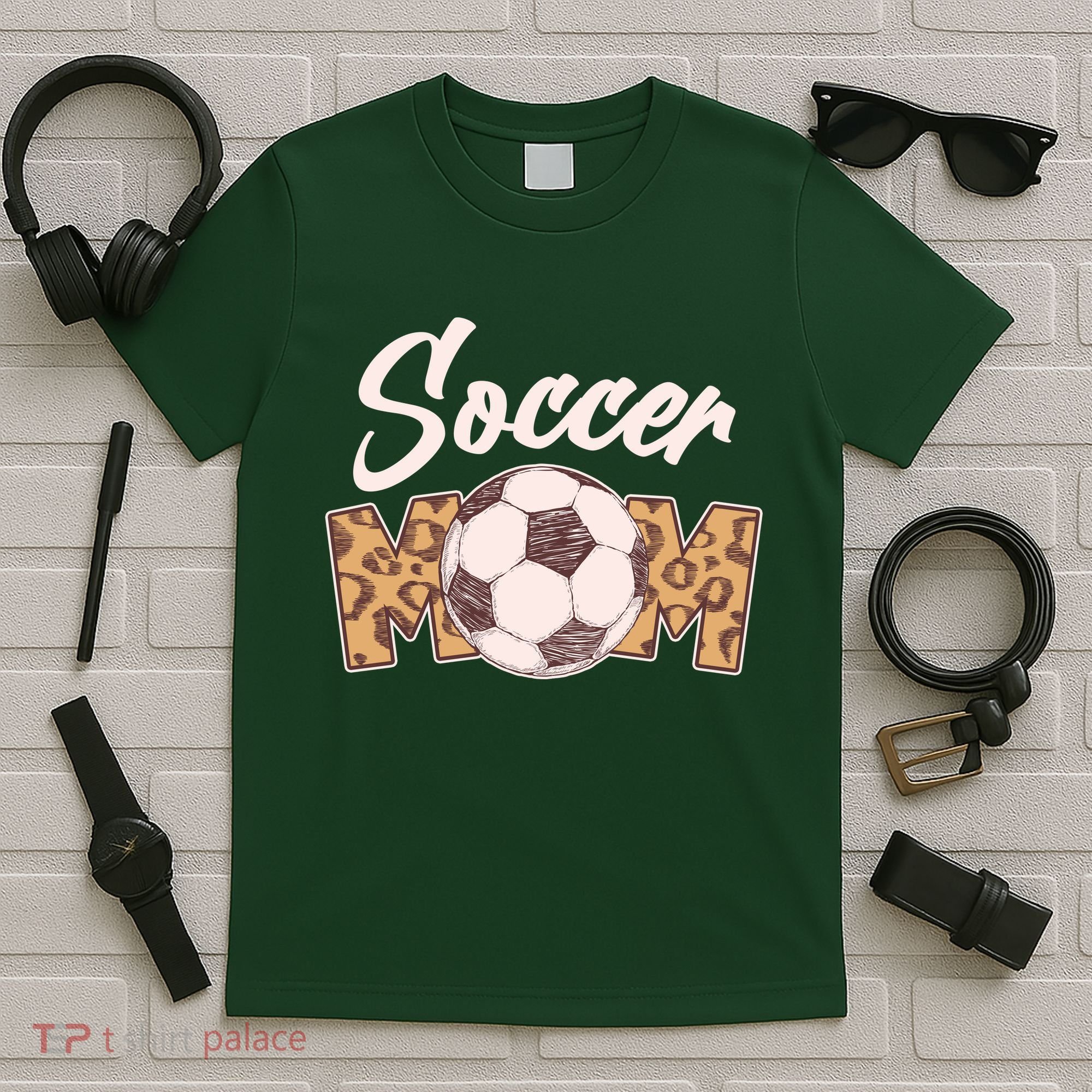 Soccer Mom Stylish Leopard Print T-Shirt
