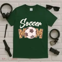 Soccer Mom Stylish Leopard Print T-Shirt thumb 5