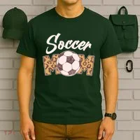 Soccer Mom Stylish Leopard Print T-Shirt thumb 6