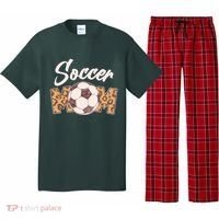 Soccer Mom Stylish Leopard Print Pajama Set thumb 0