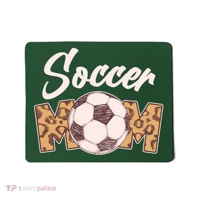 Soccer Mom Stylish Leopard Print Mousepad