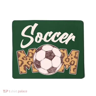 Soccer Mom Stylish Leopard Print Mousepad