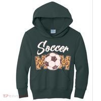 Soccer Mom Stylish Leopard Print Kids Hoodie thumb 0