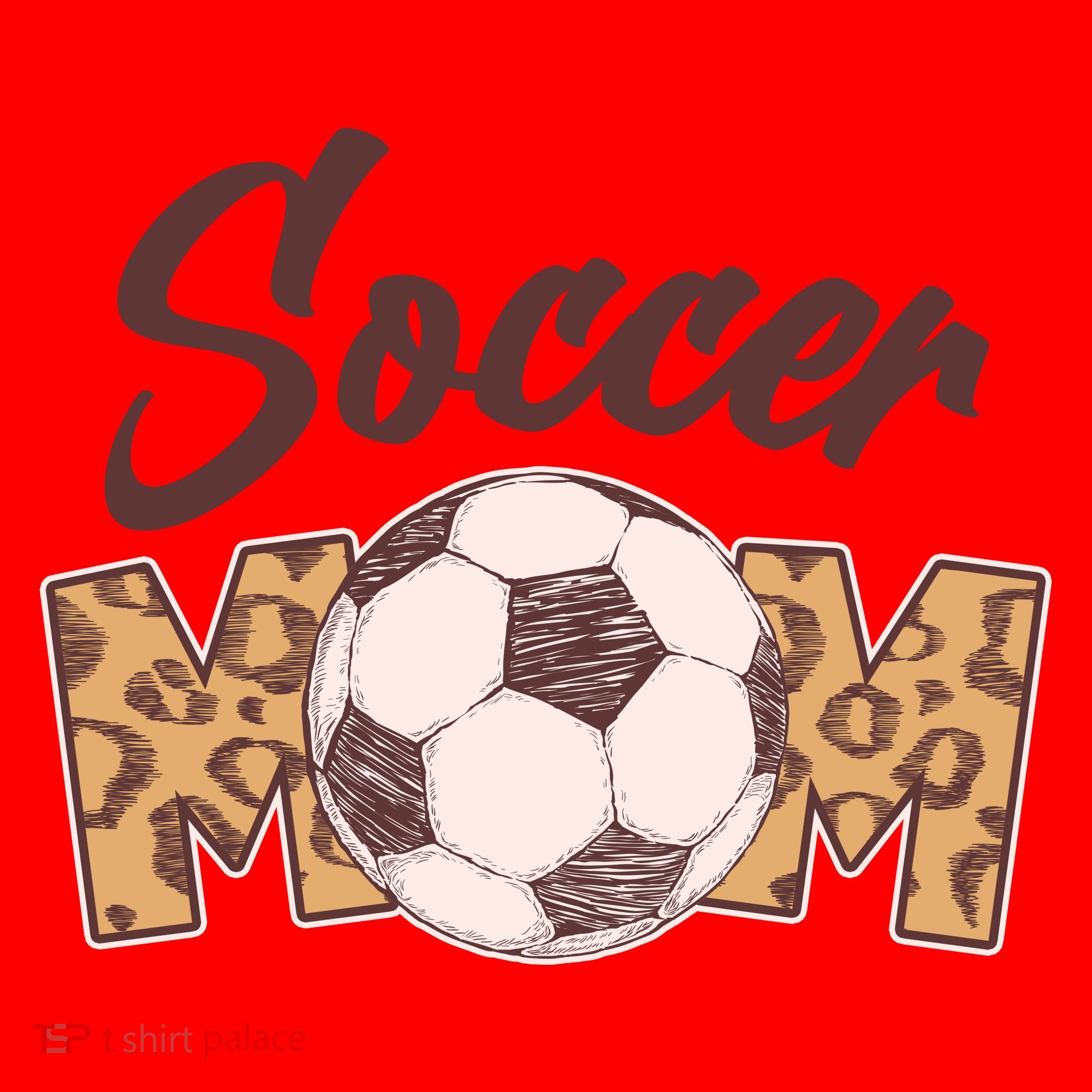 Soccer Mom Stylish Leopard Print Santa Hat