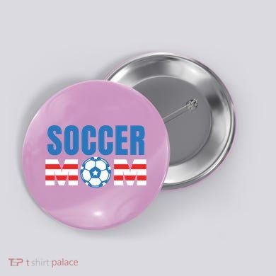 Soccer Mom USA Button