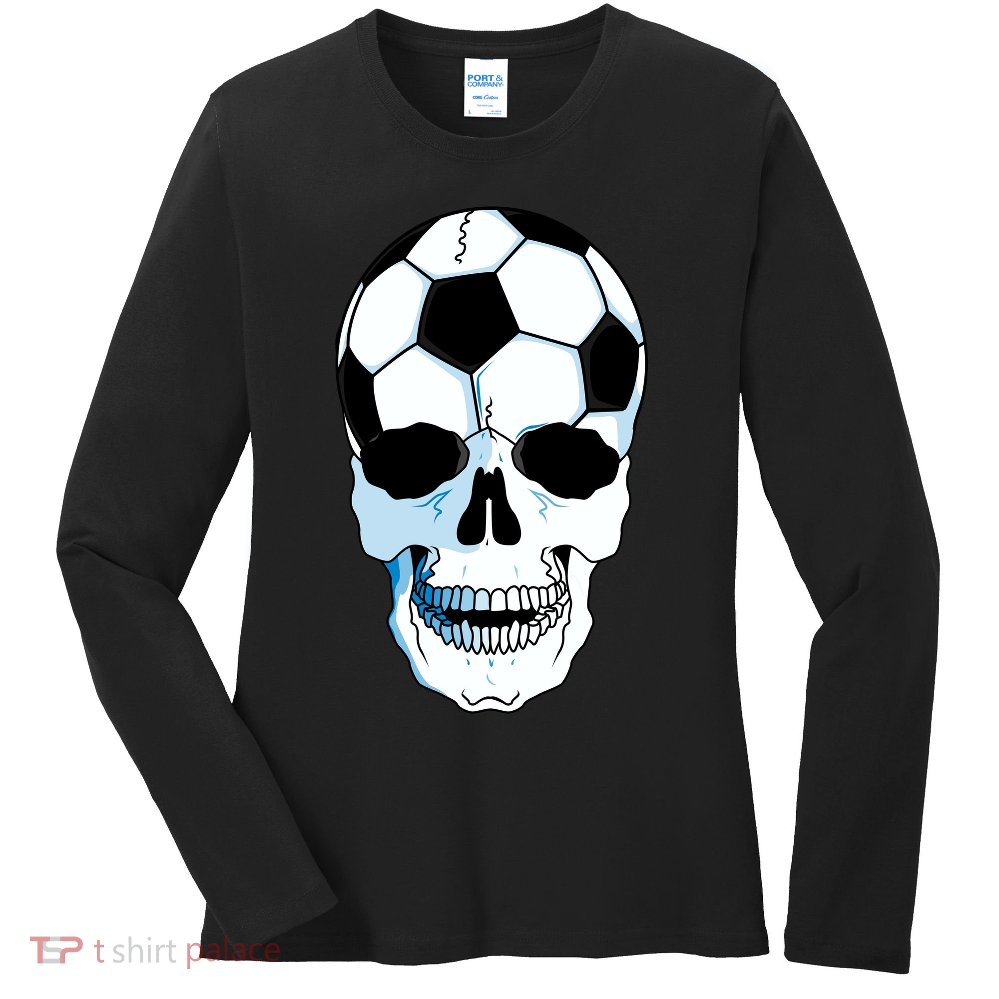 Soccer Skull Women's Long Sleeve Shirt