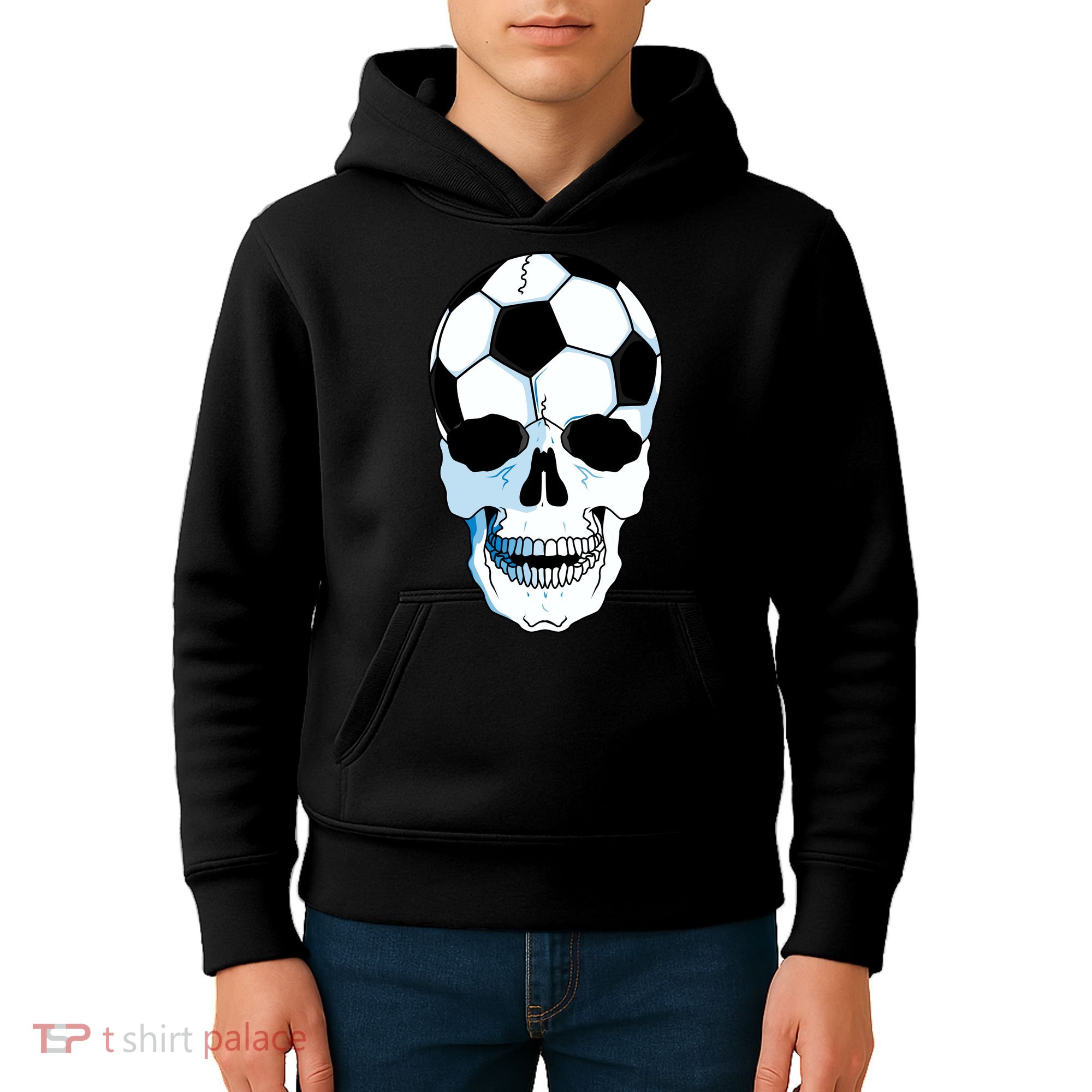 Soccer Skull Kids Hoodie
