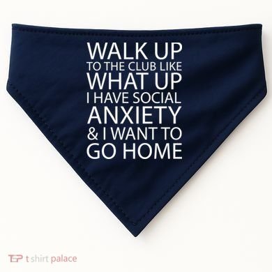 Social Anxiety USA-Made Doggie Bandana