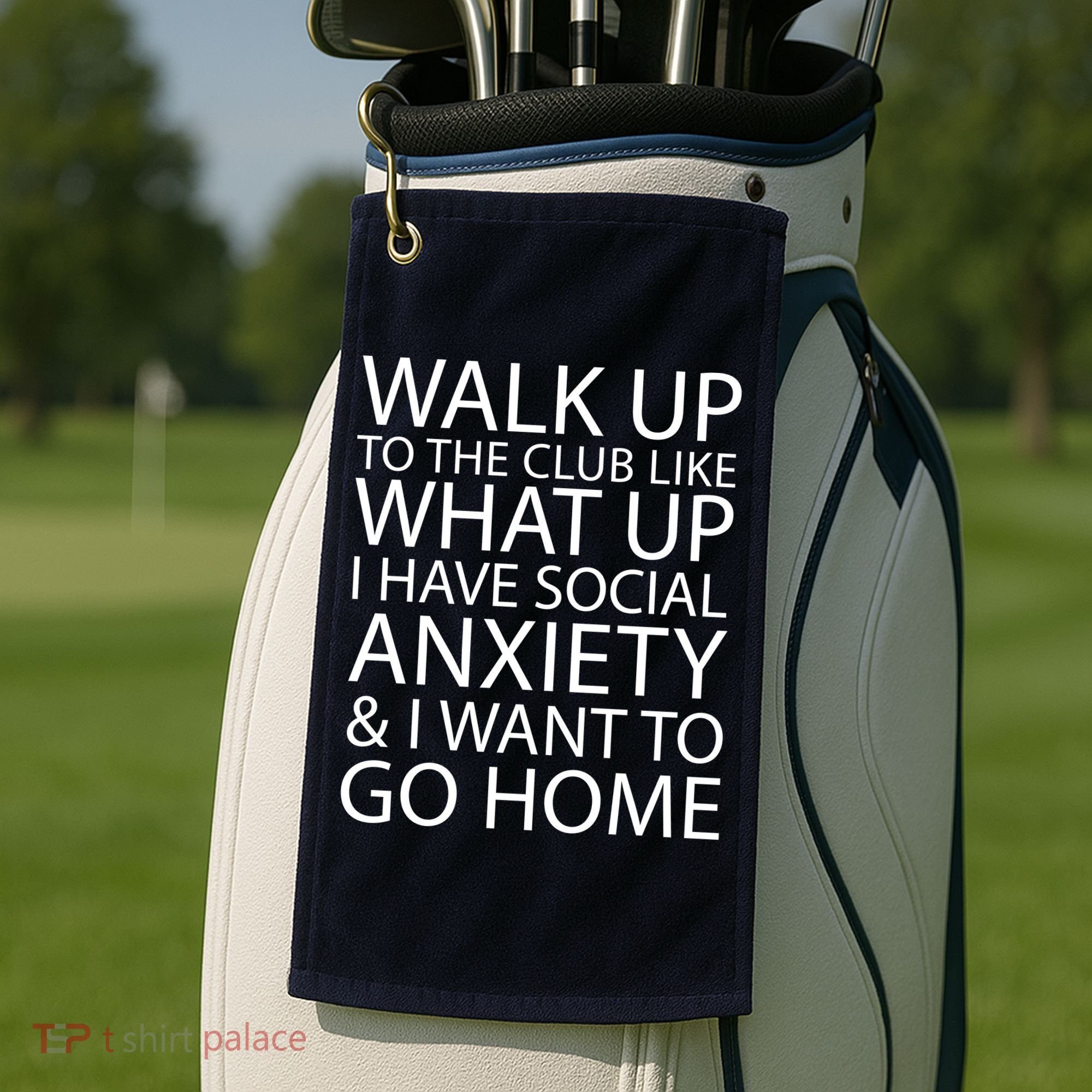 Social Anxiety Golf Towel