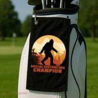 Social Distancing Champion Golf Towel thumb 2
