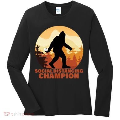 Social Distancing Champion Women's Long Sleeve Shirt