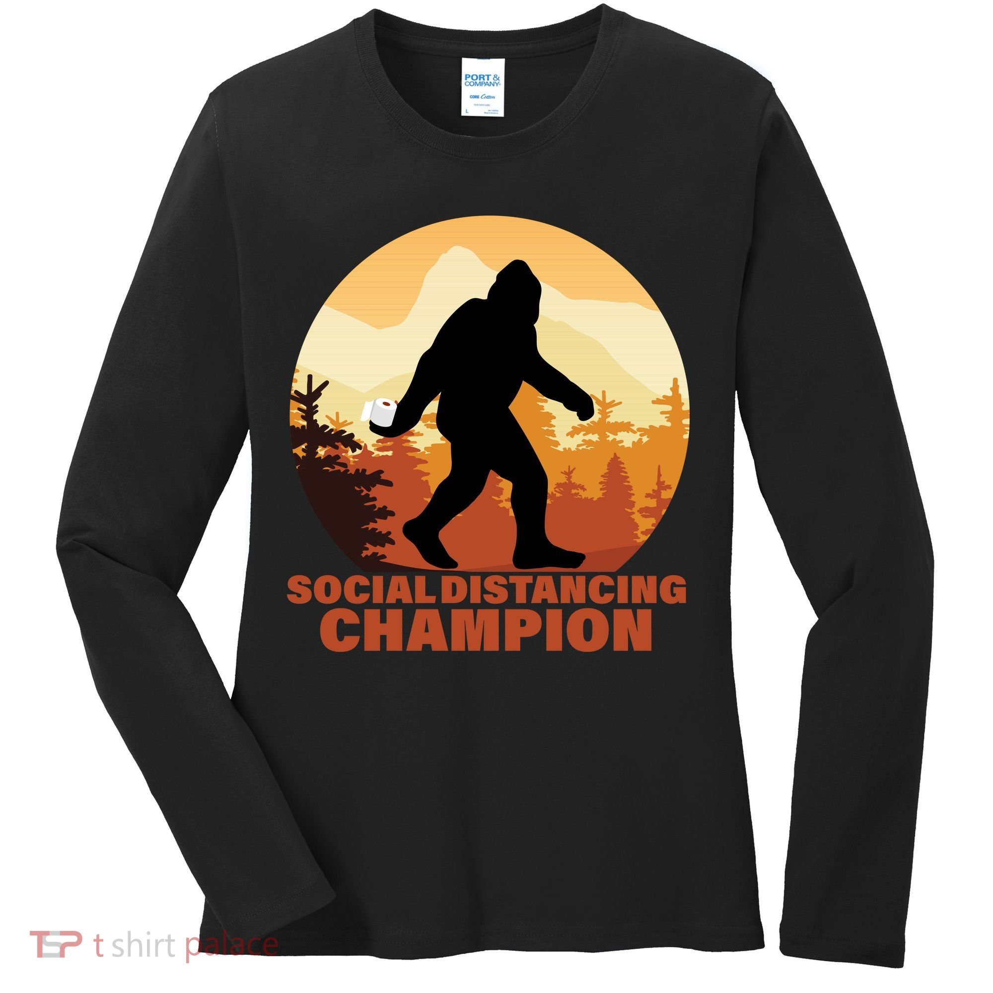 Social Distancing Champion Women's Long Sleeve Shirt
