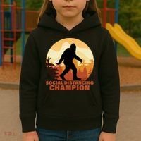 Social Distancing Champion Kids Hoodie thumb 3