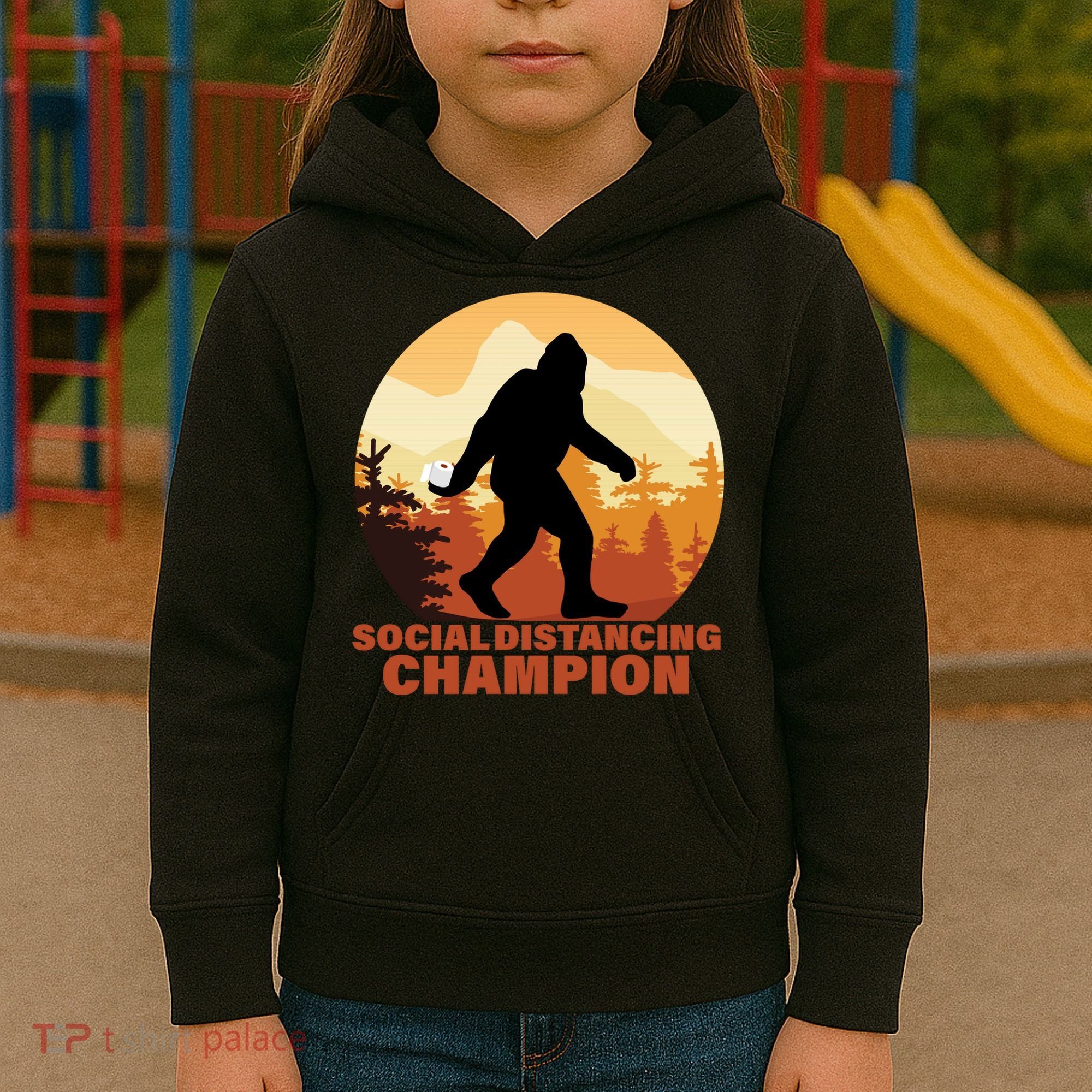 Social Distancing Champion Kids Hoodie