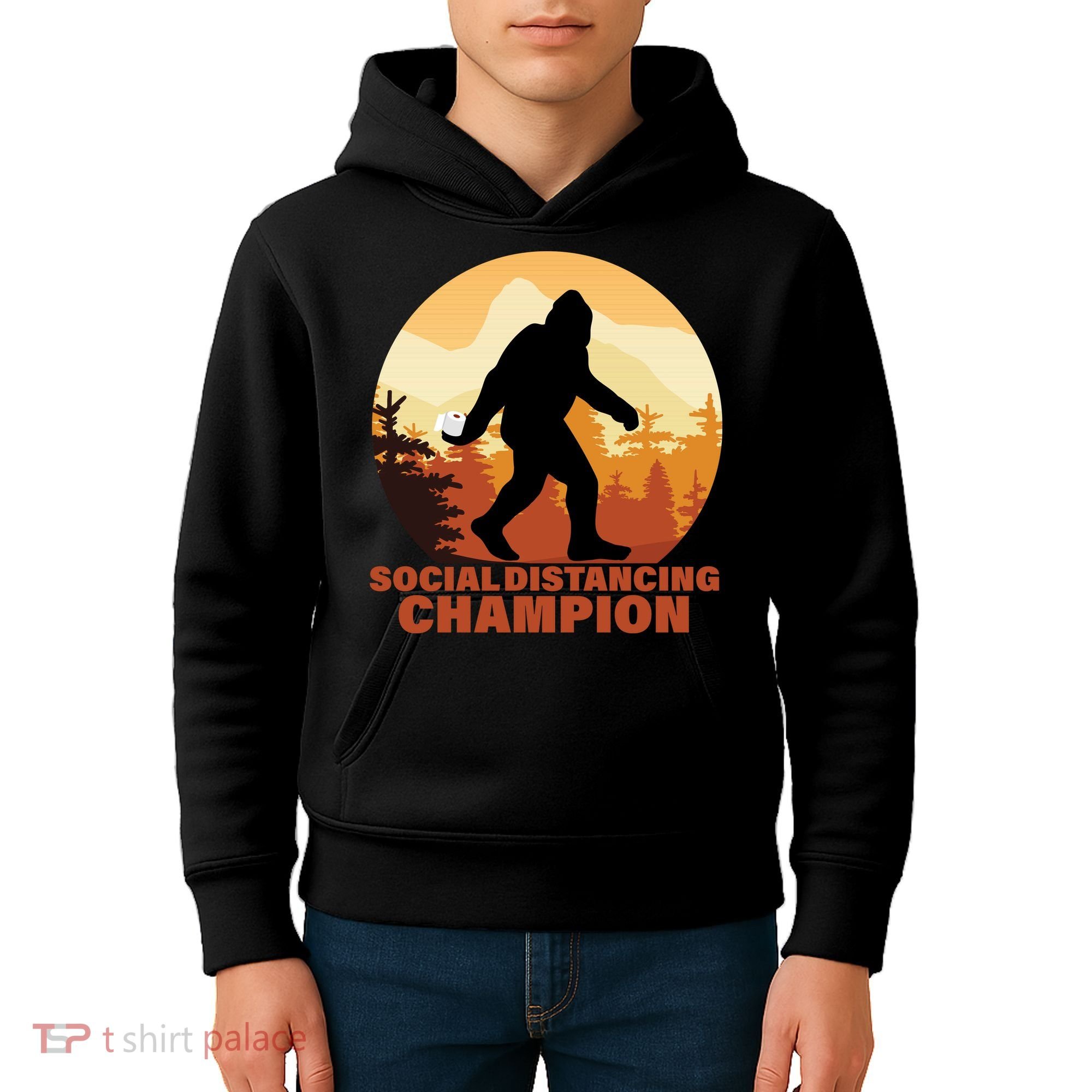 Social Distancing Champion Kids Hoodie