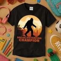 Social Distancing Champion Kids T-Shirt thumb 3