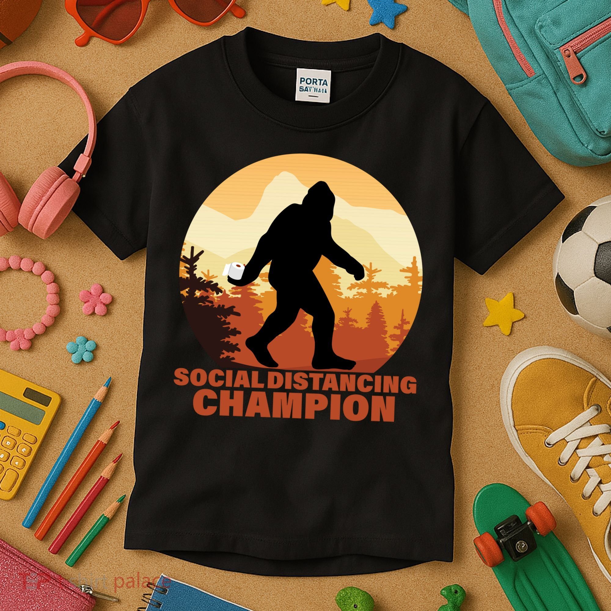 Social Distancing Champion Kids T-Shirt