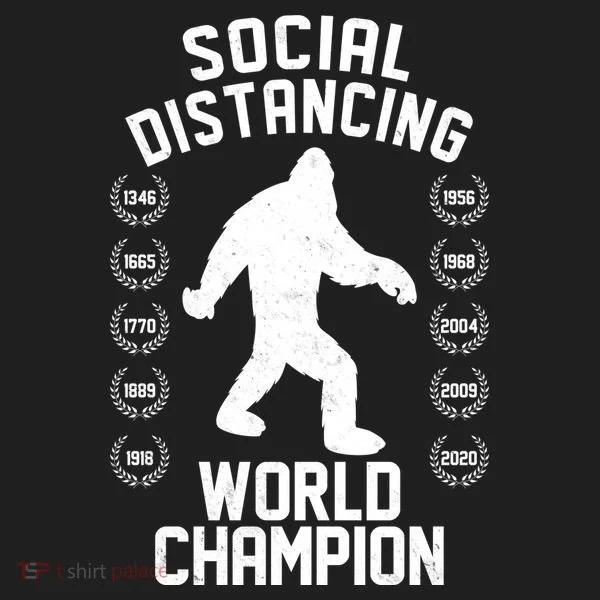 Social Distancing World Champion Sasquatch Women's Sweatshirt