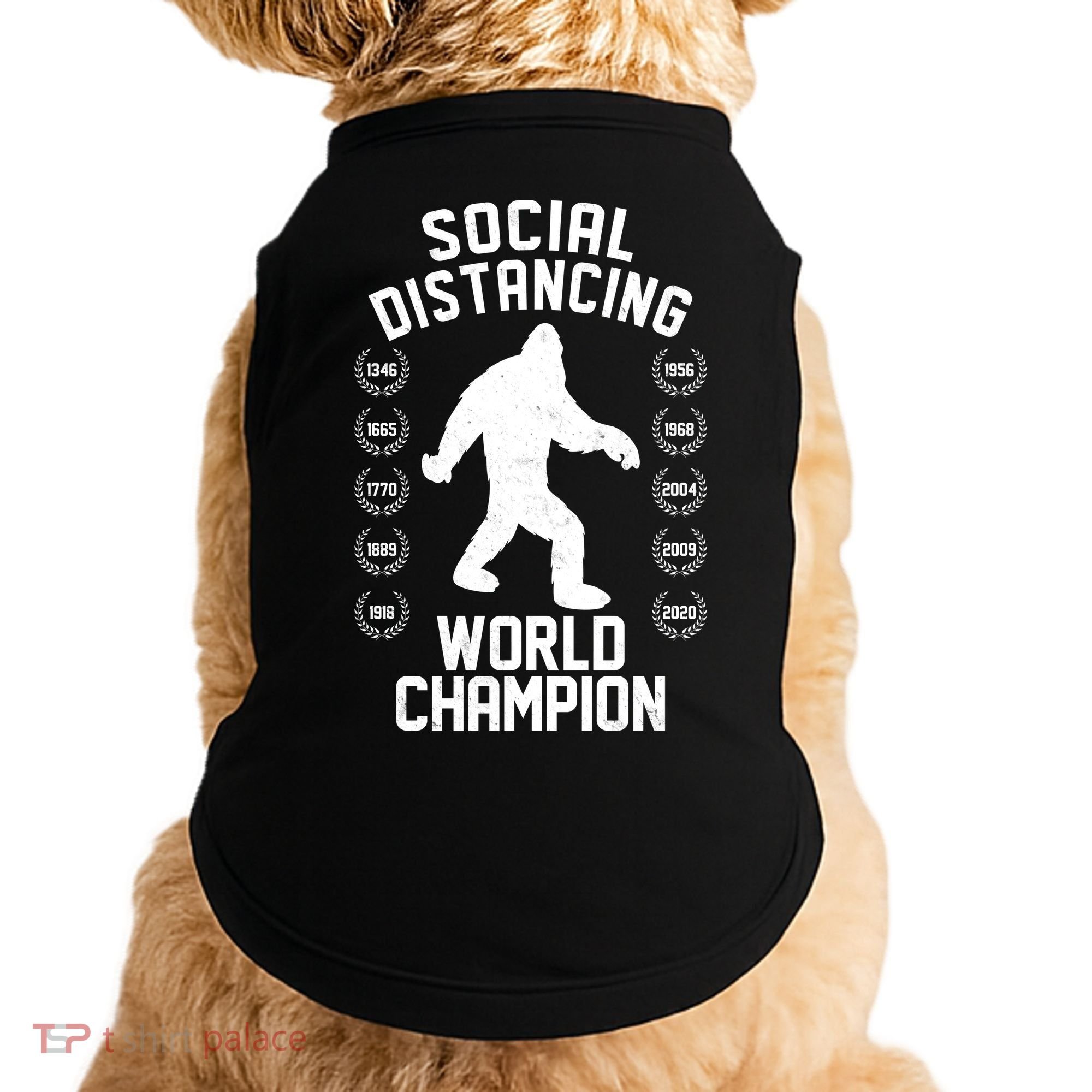 Social Distancing World Champion Sasquatch Doggie Tank