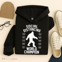 Social Distancing World Champion Sasquatch Hoodie thumb 4