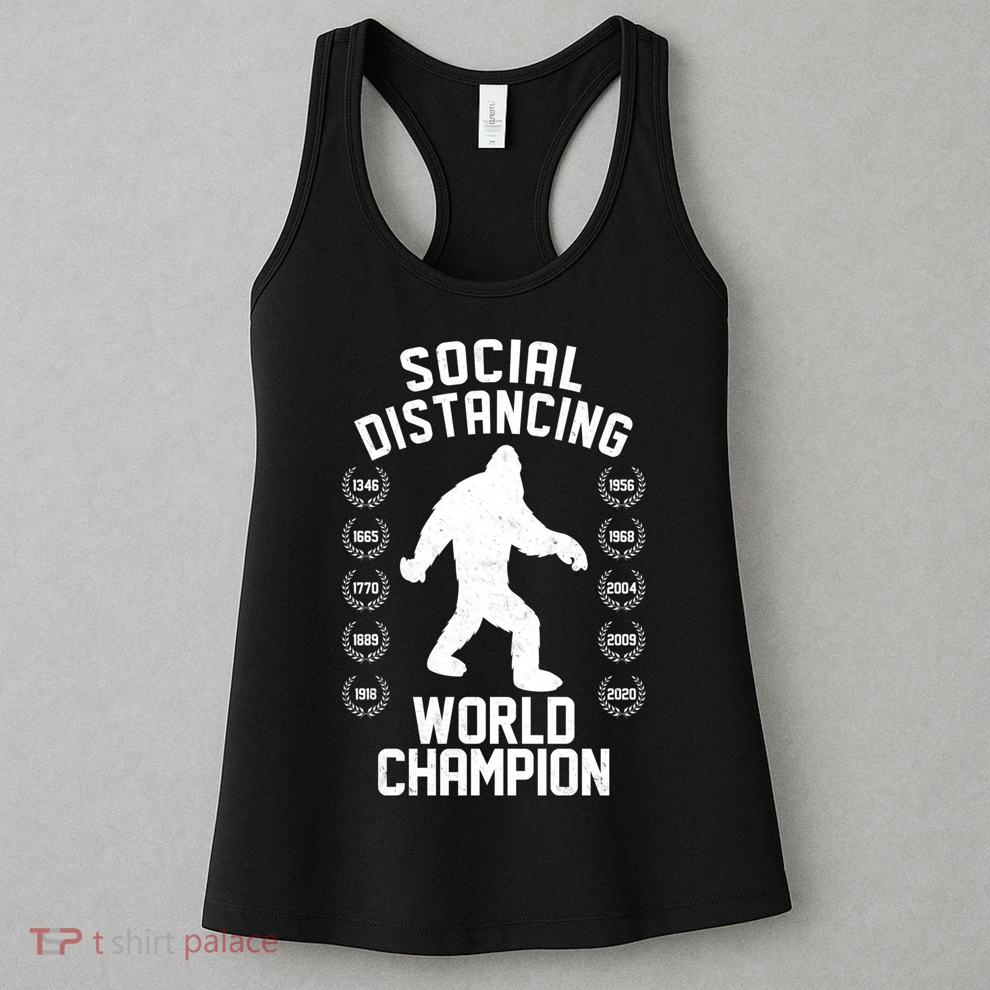Social Distancing World Champion Sasquatch Women's Tank Top
