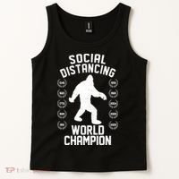 Social Distancing World Champion Sasquatch Tank Top thumb 2