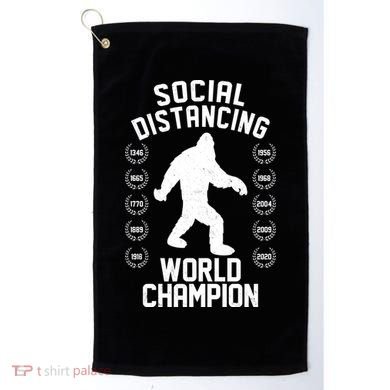 Social Distancing World Champion Sasquatch Golf Towel