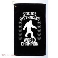 Social Distancing World Champion Sasquatch Golf Towel thumb 0