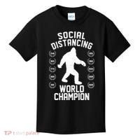 Social Distancing World Champion Sasquatch Kids T-Shirt thumb 0