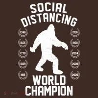 Social Distancing World Champion Sasquatch Apron thumb 3