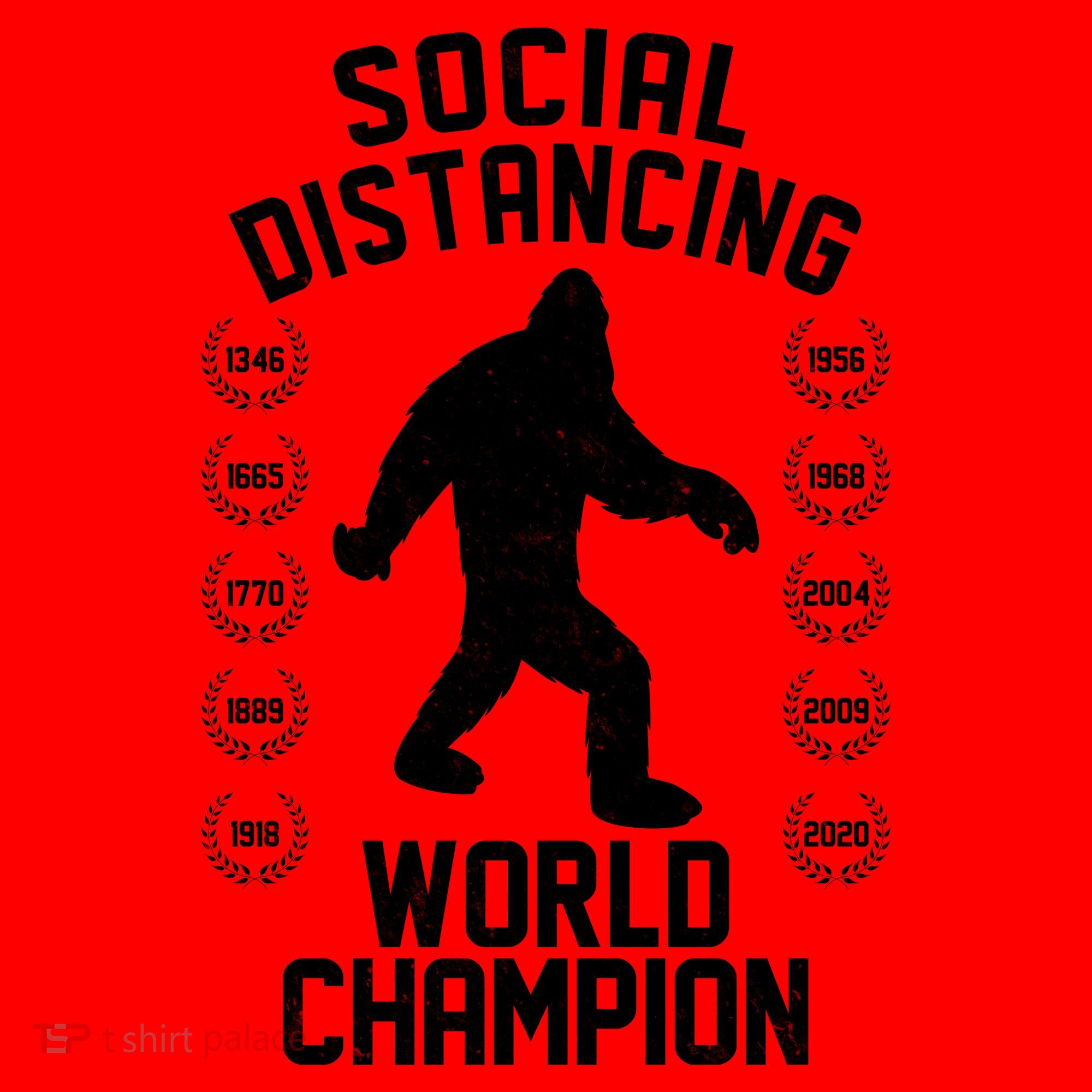 Social Distancing World Champion Sasquatch Santa Hat