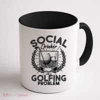 Social Drinker with a Golfing Problem Coffee Mug thumb 1