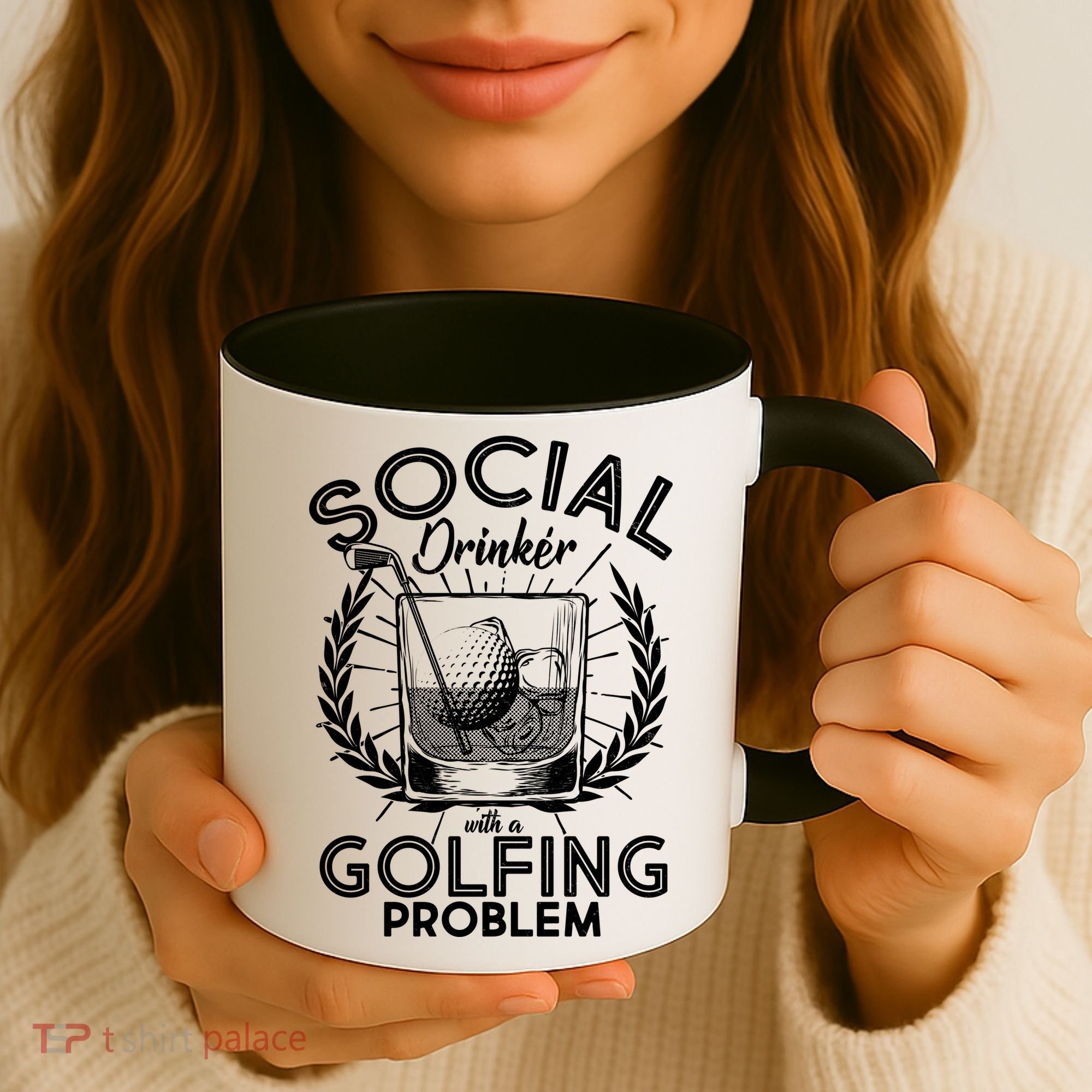Social Drinker with a Golfing Problem Coffee Mug