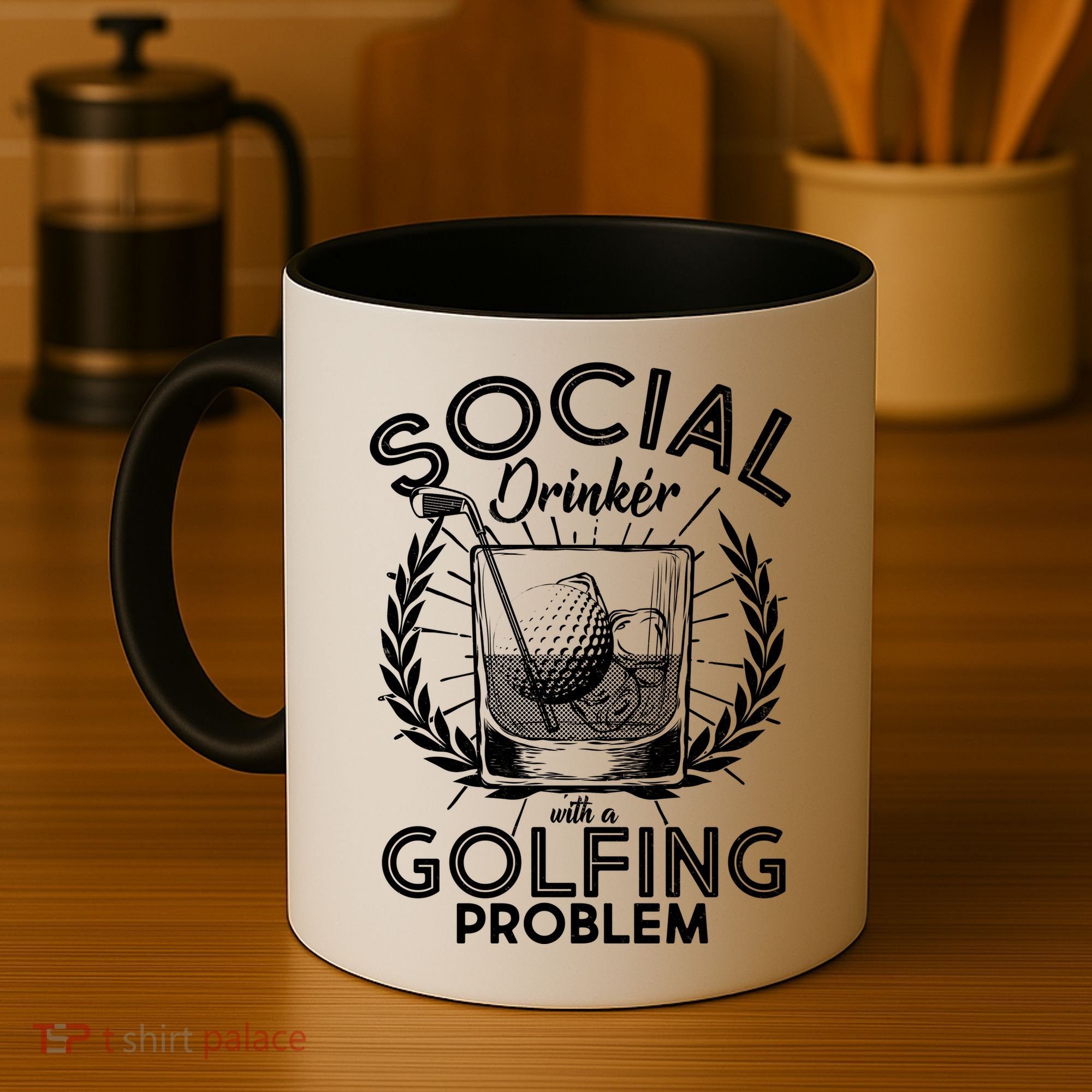 Social Drinker with a Golfing Problem Coffee Mug