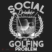 Social Drinker with a Golfing Problem Tumbler thumb 3