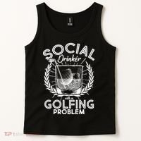Social Drinker with a Golfing Problem Tank Top thumb 2