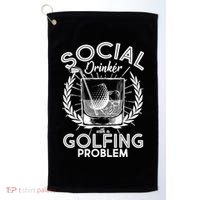 Social Drinker with a Golfing Problem Golf Towel thumb 0